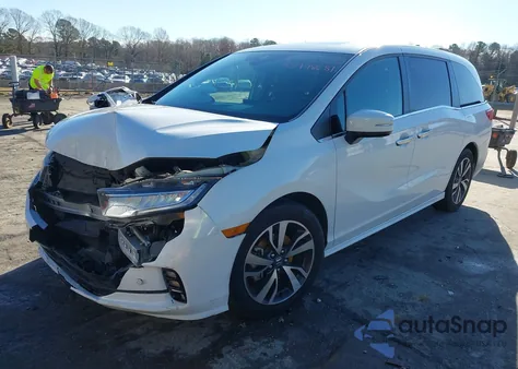 2022 Honda Odyssey Touring from USA, damaged, VIN 5FNRL6H84NB027030